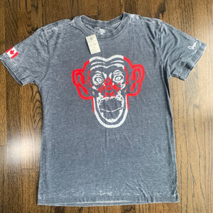 Pepper Foster Monkey Apparel Canada Graphic Tee - Charcoal Grey - Medium
